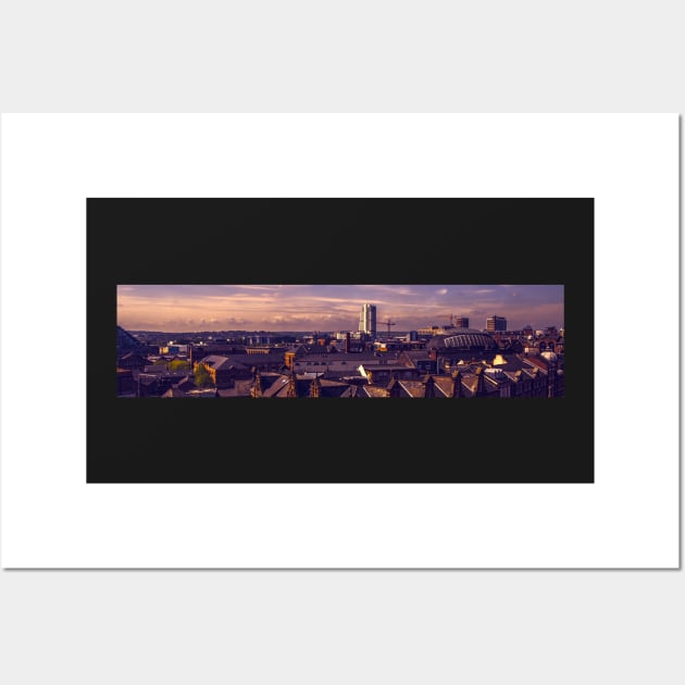 Leeds Skyline at Dusk Wall Art by zglenallen